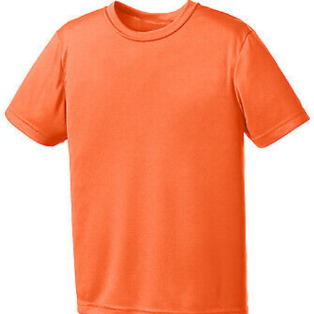 PC380Y Port & Company Youth Performance Tee, **NEW**, Neon Orange, Size: Y-XL